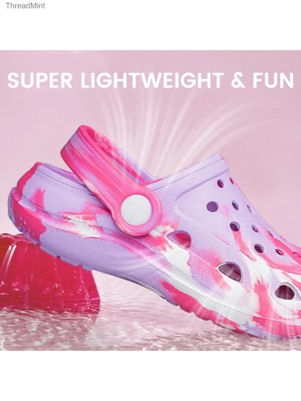 Kids Marbled Garden Clogs Toddler Boys Girls Lightweight EVA Slip On Water Shoes